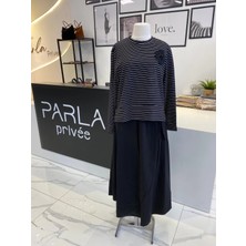 Wennora Iç Elbiseli Çizgili Takım