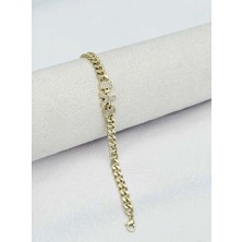 SY Aksesuar  14K Gold Kuyumcu Model Harf Bileklik