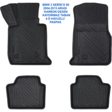 Carlone Bmw 3 Serisi E90 2004-2013 4d Premium Havuzlu Paspas-Kaydırmaz Taban
