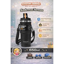 Shotay Termos Mug Matara 650 ml Siyah Renk - SHT-ST-8163
