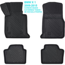 Carlone Bmw X-1 2009-2015 4d Premium Havuzlu Paspas-Kaydırmaz Taban