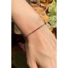 Spossy Silver Jewelry 1mm Yarısı Su Yolu Bileklik