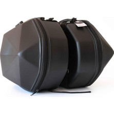 Tex 70884 Diamond Şifreli Yan Heybe Çanta Takımı 60 Litre Motosiklet Çantası