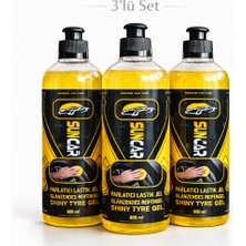 Suncar Lastik Parlatıcı Jel 600 ml 3lü Set