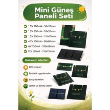 OEM Mini Güneş Paneli Seti– 6 Farklı Ebatta Solar Panel Set