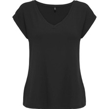 Only 15367570 Genis Yaka Kadin Body - Petrol