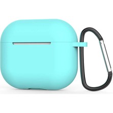 Gaappy Simple Serisi Apple Airpods 3.nesil Açık Mavi Airpods Kılıf