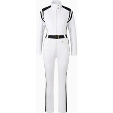 Bogner Janny Softshell Lüks Slim Fit Kadın Kayak Tulumu, Beyaz