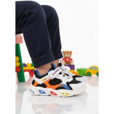 Promax Beyaz Cırtlı Işıklı Hafif Erkek Çocuk Spor Ayakkabı 2000  P