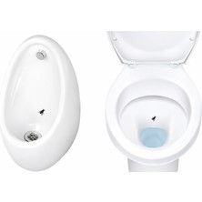 Tuvalet Hedef Sinek Sticker 2 cm / Klozet ve Pisuar Için Nişan Hedefi (24 Adet Sinek Etiketi)