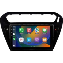 OEM Aln Peugeot 301 Siyah 2012-2022 8gb Ram 64GB Hafıza 8 Çekirdek Carplay Android Multimedya