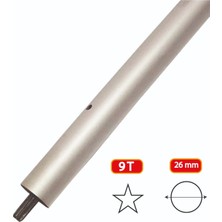 İmaya Tırpan Şaft Borusu ve Mili Komple 26MM 9 Diş