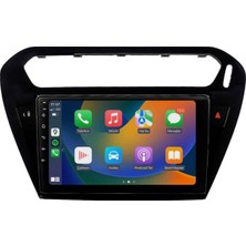 OEM Aln Citroen C-Elysee Siyah 2012-2022 8gb Ram 128GB Hafıza 8 Çekirdek Carplay Android Multimedya
