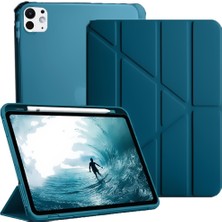 MobaxAksesuar Apple iPad Pro 12.9 3. 4. 5. 6. Nesil Kılıf Kalem Şarj Bölmeli Case 2018 - 2022