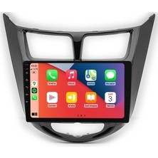 OEM Aln Hyundai Accent Blue 2010-2019 Siyah 6gb Ram 128GB Hafıza 8 Çekirdek Carplay Android Multimedya
