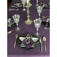 Valerium Simli Mor Masa Örtüsü 150 x 260