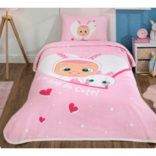Taç Yeni Sezon Lisanslı Cry Babıes Cute Tek Kişilik Pike Takımı