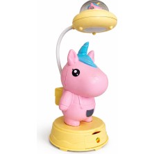 Brumoon Unicorn Kalemtraşlı Masa Lambası Pembe