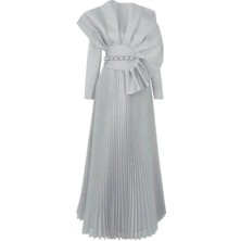 Senna Vıolanda Dress Gümüş