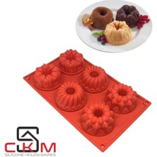 CKM Silikon 6lı Tepsi Muffin Kek Kalıbı