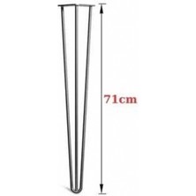 MC Plastik Martı 71 cm (Krom) Metal Ayak