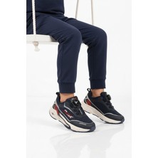 Promax Lacivert Misina Bağcıklı Fileli Hafif Erkek Çocuk Spor Ayakkabı 2036 F