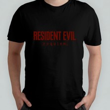 Pixxa Resident Evil 9 Requiem  %100 Pamuklu Bisiklet Yaka T-Shirt Model 6