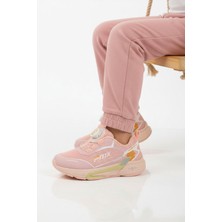 Promax Pembe Misina Bağcıklı Fileli Hafif Kız Çocuk Spor Ayakkabı 2036 F