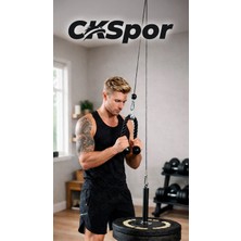 Slipt Ev Tipi Tek Makara Fitness Seti Lat Pulldown Sırt Çekiş Triceps Biceps Egzersiz Çalışma Istasyonu