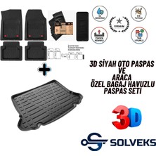 Chevrolet Captiva 2012 Model Uyumlu 3D Siyah Renk+Bagaj Havuzu Oto Paspas Seti