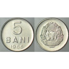 Banknoting Romanya 5 Bani 1966.