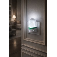 Ulbay Gece Lambası – Oval – Yeşil Şeritli – Karanlıkta Otomatik Yanar – Fotoselli – 0.1W