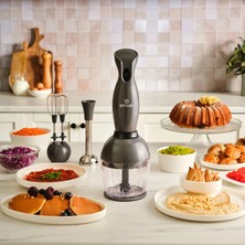 Karaca Emsan Profoodmix 3'lü Blender Set Space Gray 1000W