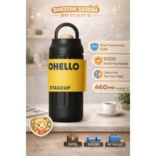 Shotay Fashion Çelik Termos Matara 460 ml Siyah - SHT-ST-8097