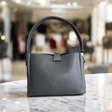 Valvıc Hakiki Deri Klasik 3 Bölmeli Kadın Çantası