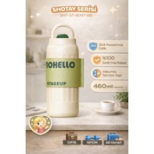 Shotay Fashion Çelik Termos Matara 460 ml Yeşil - SHT-ST-8097
