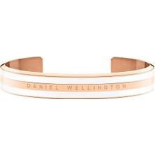 Daniel Wellington Classic Bracelet Satin White Rose Gold Small - Kadın Için