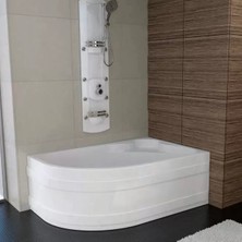 Sırduş 150X100X55 Asimetrik Sol Küvet, Beyaz