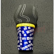 Carlone Momo Vites Topuzu Mavi Renk Süet Nubuk Alcantra Premium Lüx Vites Topuzu