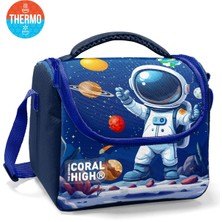 Coral High Kids Lacivert Astronot Desenli Thermo Beslenme Çantası 37152