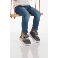 Ruffon Füme Cırtlı Işıklı Hafif Unisex Çocuk Spor Ayakkabı 1015 P