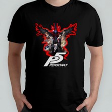 Pixxa Persona 5 Unisex %100 Pamuklu Bisiklet Yaka T-Shirt