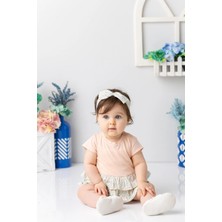 Lucky Baby Kids Kız Bebek Bandanalı Fırfırlı Çıtçıtlı Body