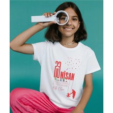 Alpşan Ticaret 23 Nisan Çocuk Bayramı Baskılı Çocuk Tişört 23 Nisan T-Shirt