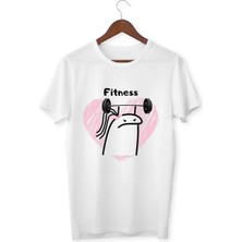 Alpşan Ticaret Sporcu Fitness Baskılı Kız Çocuk ve Yetişkin Tişört – Sevimli Gym Temalı Pamuklu Tshirt