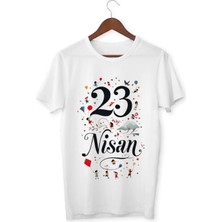 Alpşan Ticaret 23 Nisan Çocuk Bayramı Baskılı Çocuk Tişört 23 Nisan T-Shirt
