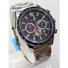 Curren Çelik Kordonlu, Fonksiyonları Aktif, Su Geçirmez, 2 Yıl Garantili Erkek Saati