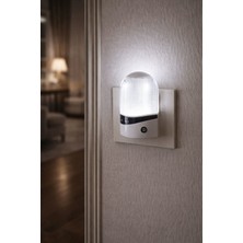 Ulbay Gece Lambası – Oval – Siyah Şeritli – Karanlıkta Otomatik Yanar – Fotoselli – 0.1W