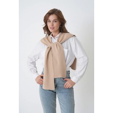 Saint Majesta %100 Akrilik Triko Omuz Şalı Kadın Ofis Günlük Moda Atkı- SM2026