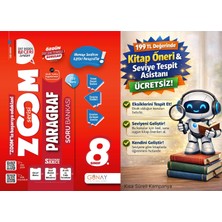 Günay Yayınları 8. Sınıf Paragraf Zoom Soru Bankası + 199 Tl Seviye Tespit ve Kitap Öneri Asistanı Hediye (Yeni Baskı)